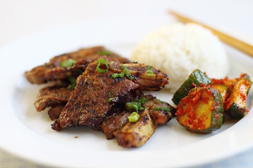 Easy Kalbi recipe that you can make at home today with a delicious kalbi marinade.