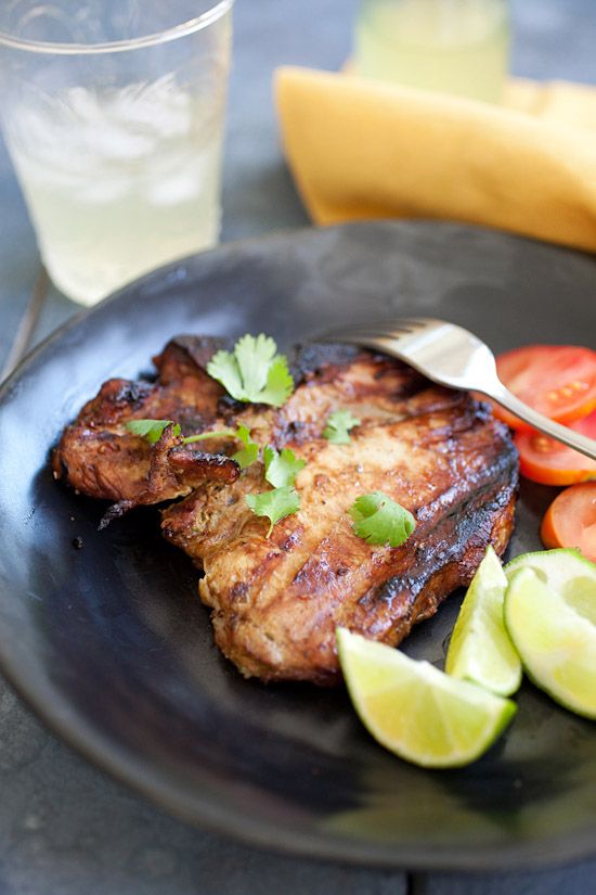 Thai BBQ Pork Chops. Quick, juicy, no-fuss pork chop recipe with simple marinades. Perfect dish for weeknight dinner for the family. You can make it with chicken instead of pork. | rasamalaysia.com